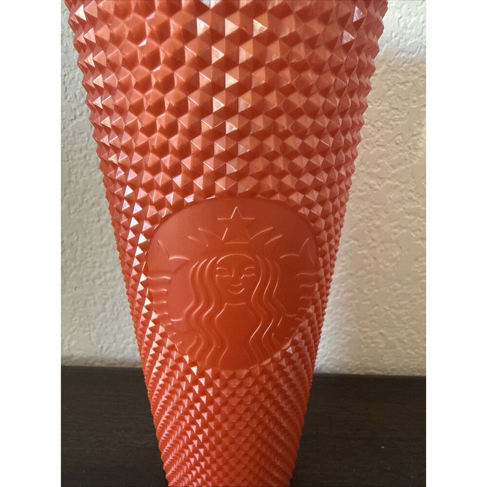 Starbucks Limited Edition Studded Orange 24oz Tumbler - Picture 2 of 5